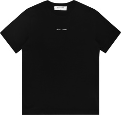 1017 Alyx 9sm Black And White Logo Print T Shirt