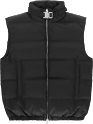 1017 Alyx 9sm Black Collar Buckled Puffer Vest