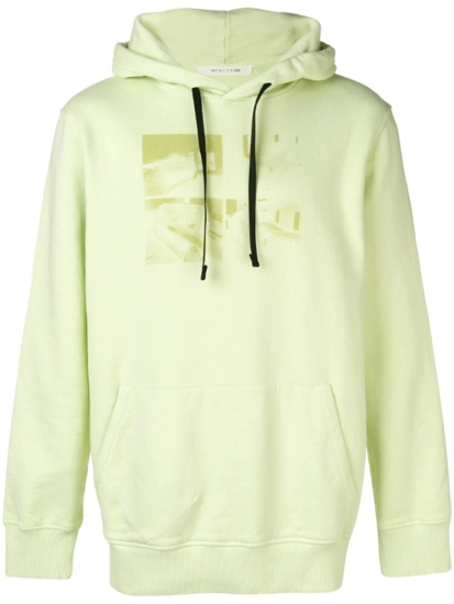 1017 Alyx 9sm Pale Yellow 'collision' Hoodie