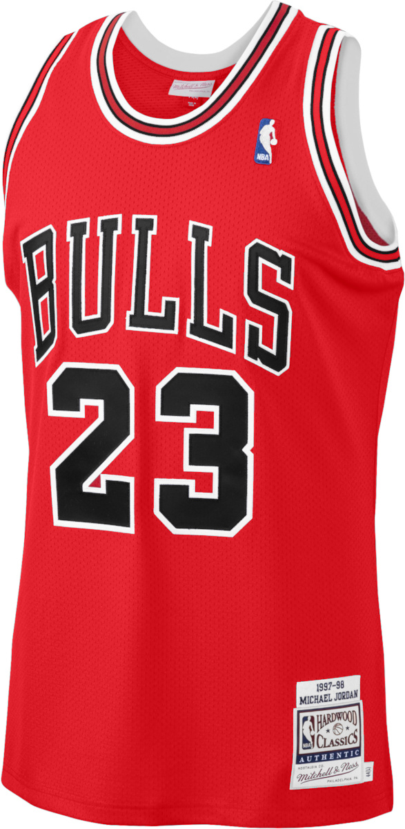 Mitchell & Ness 1997-98 Chicago Bulls #23 Michael Jordan Red Jersey |  Incorporated Style