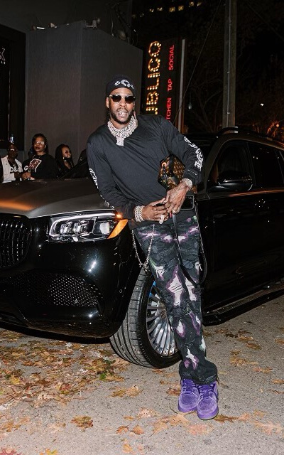 2 Chainz Wearing a Chrome Hearts, VLONE, & Louis Vuitton Outfit