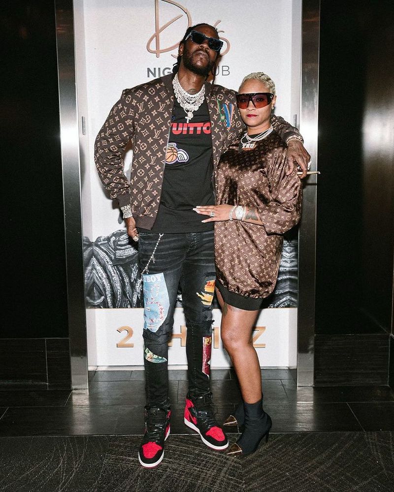 2 Chainz Wearing a Louis Vuitton, LVxNBA, & Amiri Outfit