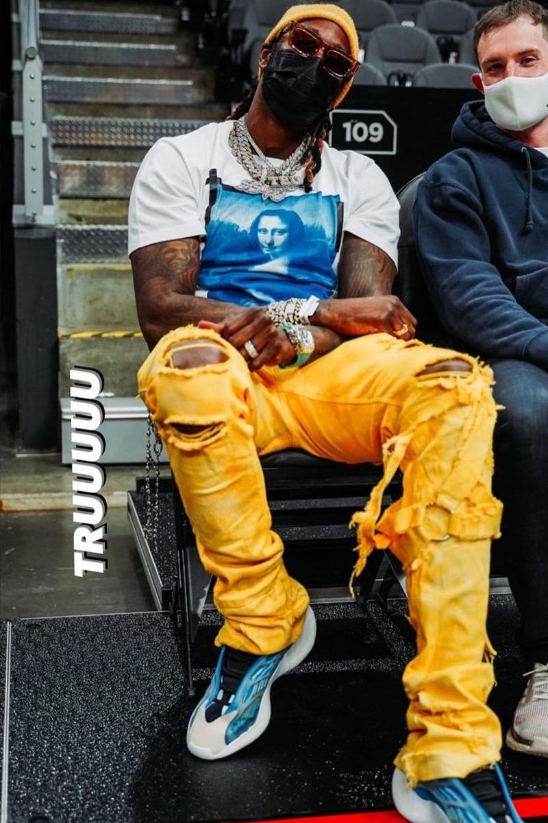 2 Chainz Wearing a Louis Vuitton x NBA, Off-White, & Yeezy Outfit
