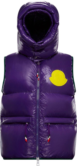 2 Moncler 1952 Purple Lorent Puffer Vest