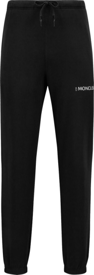 4 Moncler X Hyke Black Logo Sweatpants
