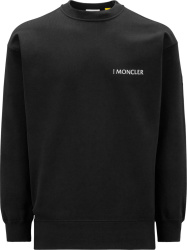 4 Moncler X Hyke Black Logo Sweatshirt