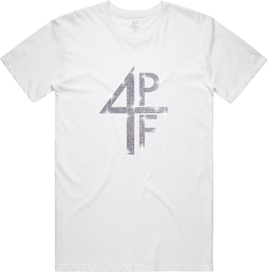 4pf Rhinestone White Merch T Shirt