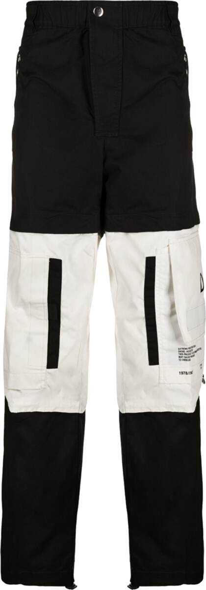 Diesel Black & White Two-Tone Cargo Pants | Incorporated Style