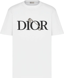 Dior x Judy Blame White Safetypin T-Shirt