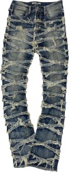Esntl Lab Blue Shredded Todao Jeans