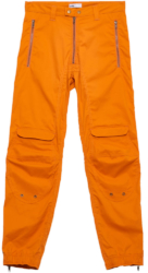 Gmbh Orange Paneled Cargo Pants Worn By Lil Uzi Vert