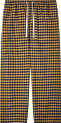 Gucci X Dover Street Market Yellow & Blue Check Pants