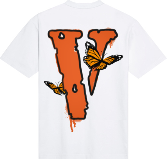 Juice Wrld X Vlone Butterfly T Shirt White