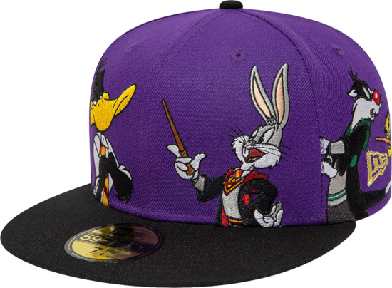 Looney Tunes X Harry Potter Wizard Line Up Purple 59fifty Fitted Cap