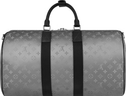 Louis Vuitton Keepall Bandouliere Monogram Satellite 50 Silver'