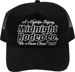 Midnight Rodeo Black Nightlife Odyssey Trucker Hat