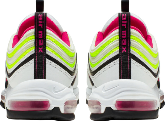 Nike Air Max 97 White Black Volt Rush Pink