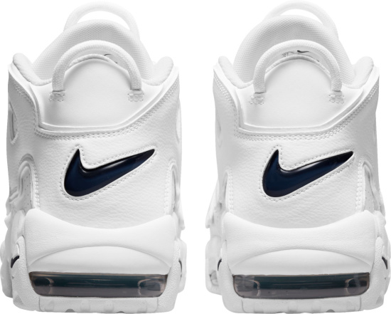 Nike Air More Uptempo 96 White And Navy Sneakers