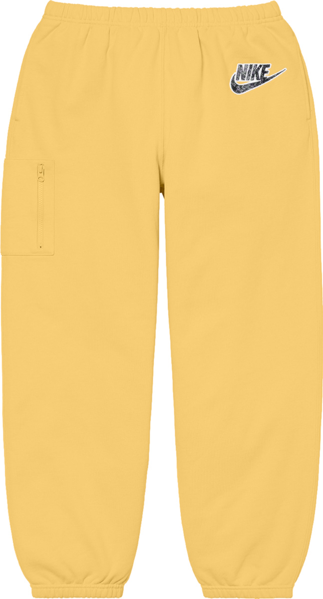 Supreme x Nike Yellow Cargo Sweatpants (SS21) | Incorporated Style