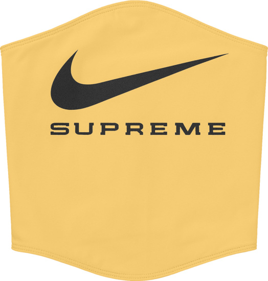Nike X Supreme Pale Yellow Neck Warmer