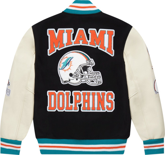 Ovo X Nfl Miami Dolphins Varsity Jacket