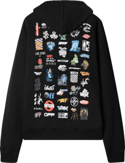Off White Black Logic Skate Hoodie