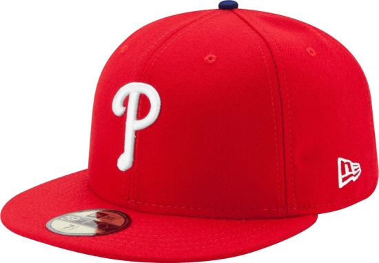 Philadelphia Phillies New Era Game Authentic Collection On Field Red 59fifty Fitted Hat