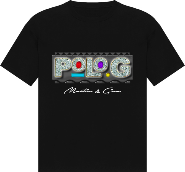 Polo G Black 'martin & Gina Bling' T Shirt