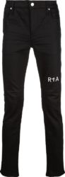 Rta Logo Print Black Jeans