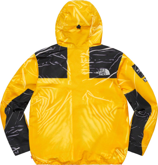 Supreme The North Face Trompe L’oeil Printed Taped Seam Shell Jacket Yellow