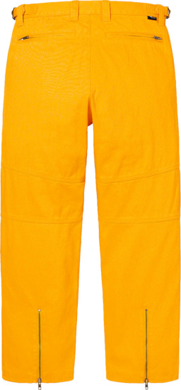 Supreme X Vanson Leathers Cordura Denim Jeans Yellow