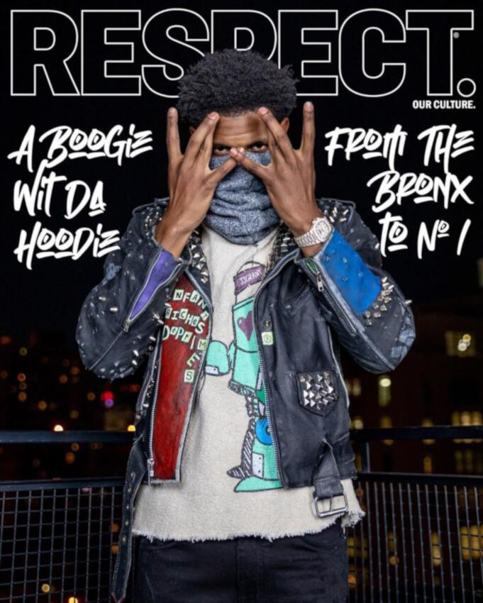 A Boogie On May 2019 Cover of RESPECT. Magazine