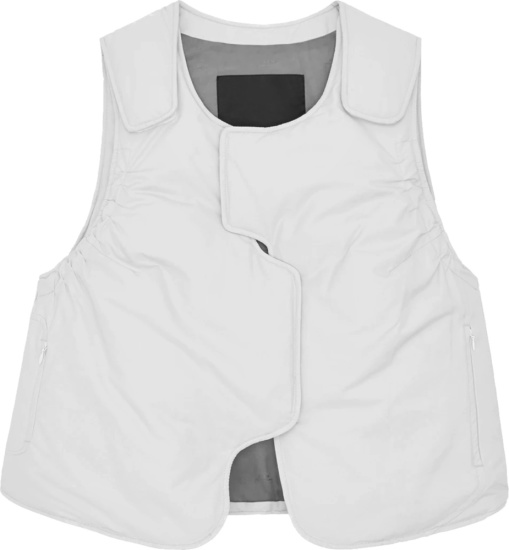 A Cold Wall White Cropped Bull Rider Vest
