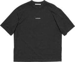 Acne Studios Black Faded Small Logo T Shirt
