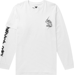 Acronym White Layered Asymmetric Long Sleeve T Shirt