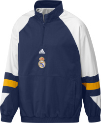 Real Madrid Navy & White 'Icon' Half-Zip Jacket