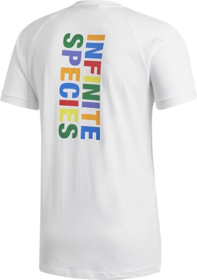 Adidas x Pharrell White Hu-Triangle Logo T-Shirt | Incorporated Style