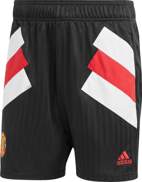 Adidas Man Utd Black Icon Shorts Ht2001