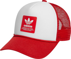 Adidas Red And White Dispatch Trucker Hat