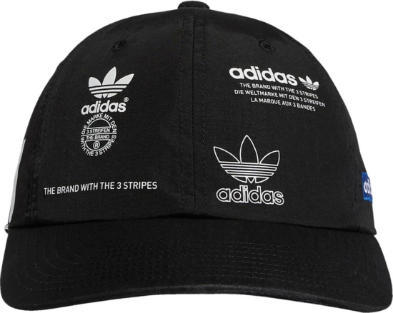 Adidas Stamp Print Black Hat