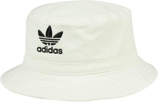 Adidas White Washed Cotton Bucket Hat