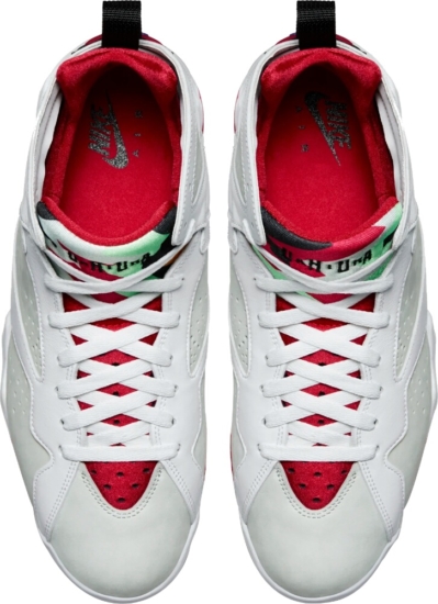 Air Jordan 7 White And Red Sneakers