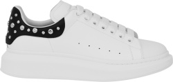 White & Black Spike Heel 'Oversized' Sneakers