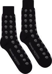 Black & Grey Skull Socks