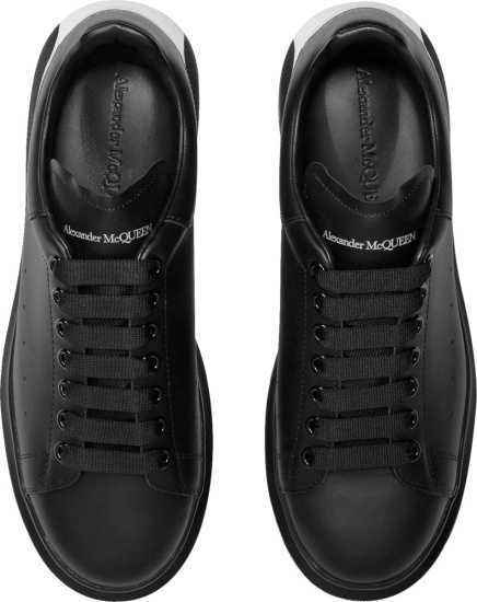 Alexander Mcqueen Black And White Print Oversized Sneakers