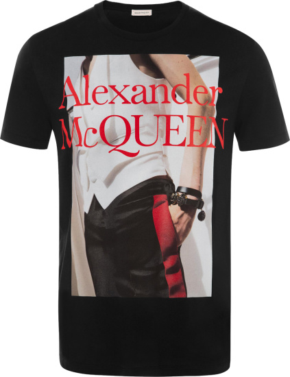 Alexander Mcqueen Black Atelier Photograph Print T Shirt