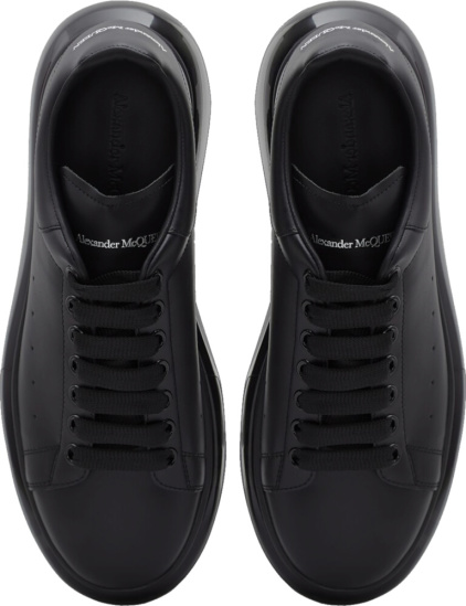Alexander Mcqueen Clear Sole Black Oversized Sneakers