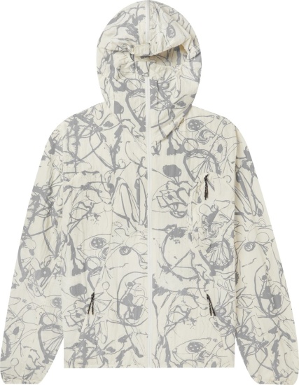 Alexander McQUEEN MCQ White Abstract 'Painterly' Jacket | INC STYLE