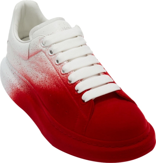 white and red alexander mcqueen's