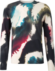 Alexander Mcqueen Watercolor Dyed Knit Sweater